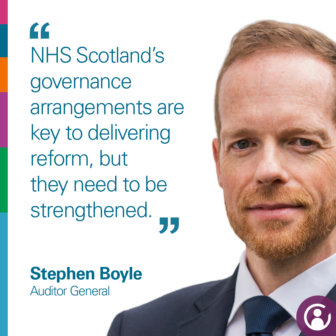 Stephen Boyle (@auditorgenscot) on Twitter photo The <a href="/scotgov/">Scottish Government</a> needs to strengthen NHS Scotland's scrutiny and decision-making processes.
My latest report: bit.ly/NHS_Governance… The <a href="/scotgov/">Scottish Government</a> needs to strengthen NHS Scotland's scrutiny and decision-making processes.
My latest report: bit.ly/NHS_Governance…