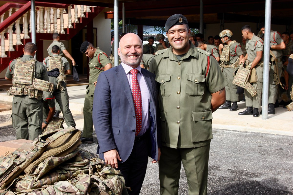 Yesterday, High Commissioner Batley handed over TOP1.2m in equipment for use by His Majesty’s Armed Forces in Exercise Talisman Sabre next month in 🇦🇺. This year, Tonga will engage with its own kit for the first time. We're proud of our enduring Defence relationship with Tonga.
