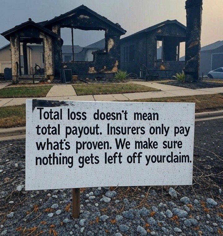 We don't charge for consultation or an evaluation of your claim.

#WildfireDamage #PublicAdjusterArizona #PublicAdjusterTucson #FireDamage #Housefire #Insuranceclaim