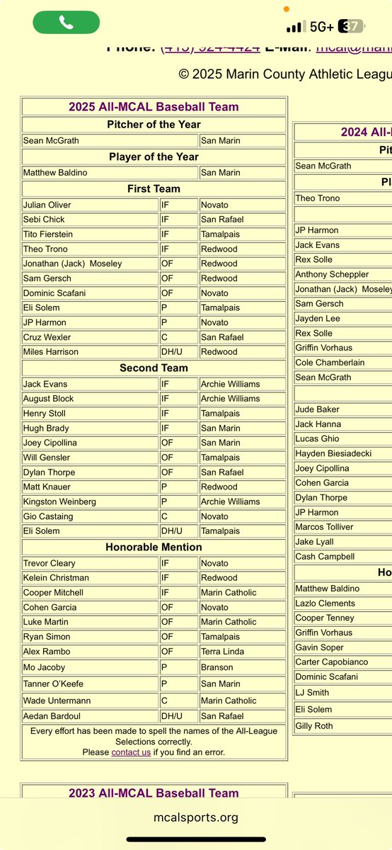 ChickSebi's tweet image. First Team All League for MCAL as a third baseman. Finished MCAL season with .460 BA 2HR. Check out some highlights on my page. #junior #baseball #thirdbase #recruiting #college