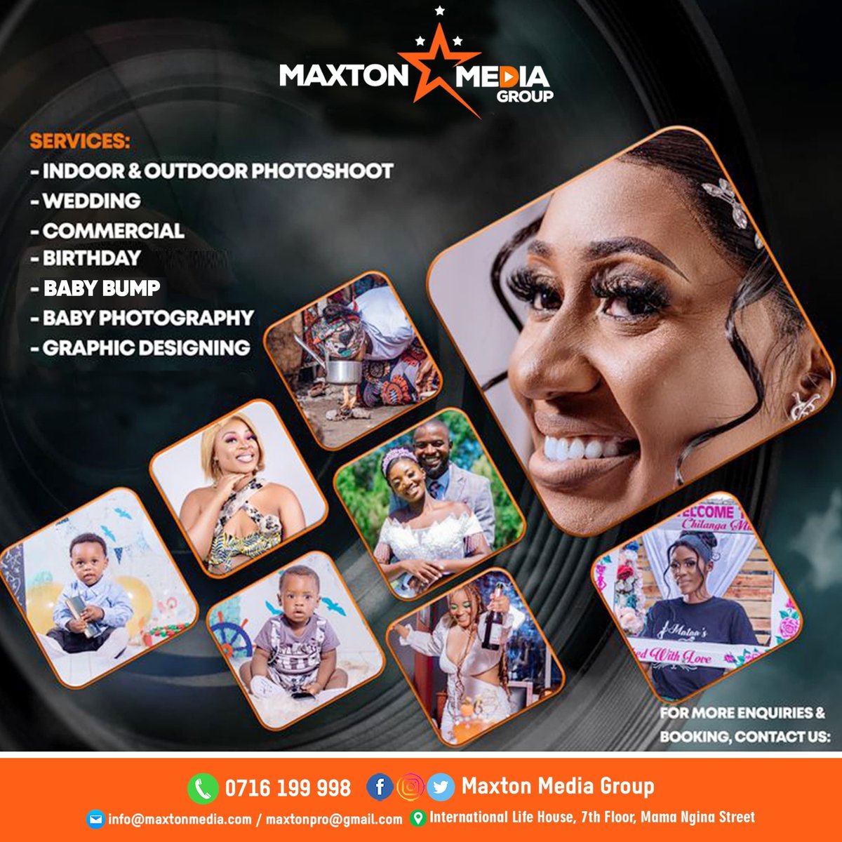 MaxtonMediaKE's tweet photo. Great photos tell powerful stories. At Maxton Media Group, we capture yours with creativity and precision. Let’s create visuals that inspire! 📸 #MaxtonMediaGroup #Photography #VisualStorytelling #CreativeContent #PhotoMagic #BrandBuilding #MediaExpert https://t.co/FZot38lZwj