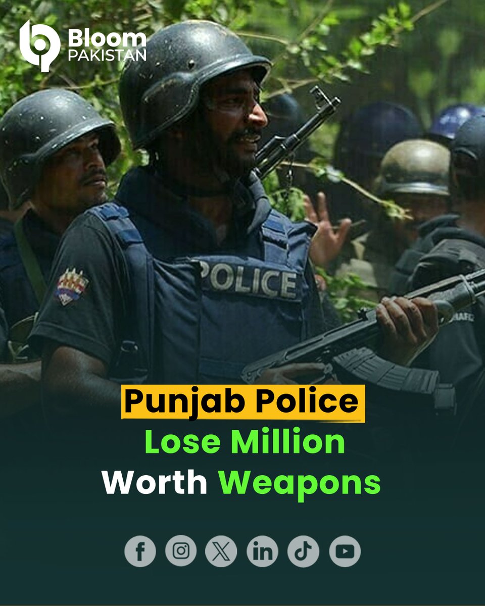 bloom_pakistan's tweet photo. Weapons Worth Millions Go Missing From Punjab Police’s Arsenals
#BloomPakistan @OfficialDPRPP #PunjabPolice #MissingWeapons #ArmsScandal #PoliceBlunder #GunTheft #SecurityBreach #WeaponLoss
Read More:
https://t.co/PMAlcZIaOS https://t.co/REUqZFGVA9