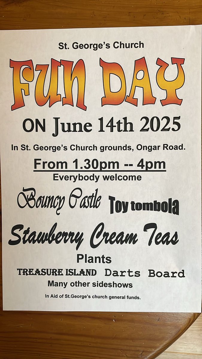 stgeorges_bwd's tweet image. Our Fun Afternoon is looming! Do come along and join us: bouncy castle, toys, stalls and cream teas - all to raise money for our church!!! Free entry!
