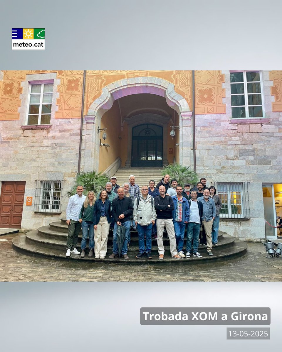 meteocat's tweet photo. 📍 Aquest maig hem fet 4 trobades territorials de la Xarxa d'Observadors Meteorològics (XOM) a Girona, Barcelona, Torredembarra i Cervera
💬 Han estat punts de trobada on hem compartit experiències i presentat novetats amb els col·laboradors
🙌 Gràcies a tots per la vostra tasca! https://t.co/bdK8IR1fJN