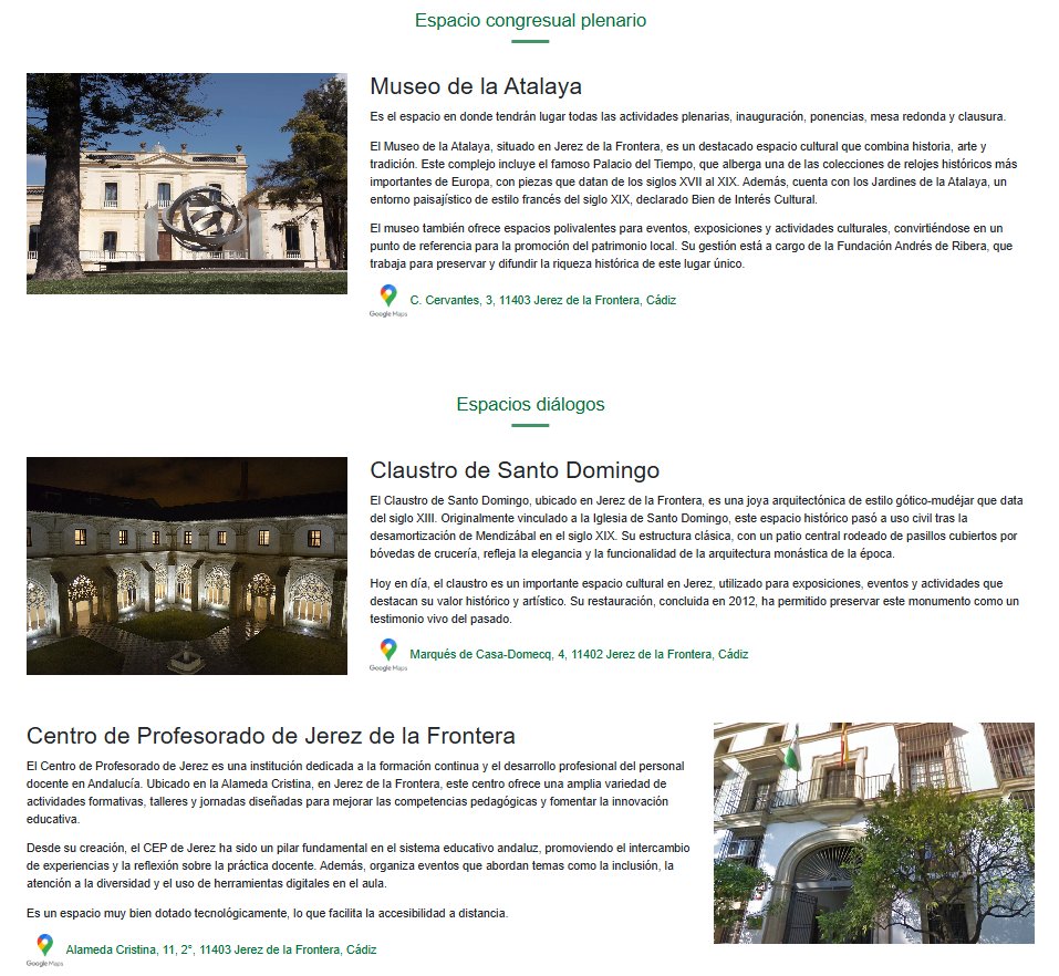 🗺️Para no perderte de un sitio a otro en este encuentro tan dinámico ten siempre cerca el programa con las ubicaciones: 
🔗lajunta.es/5nmji