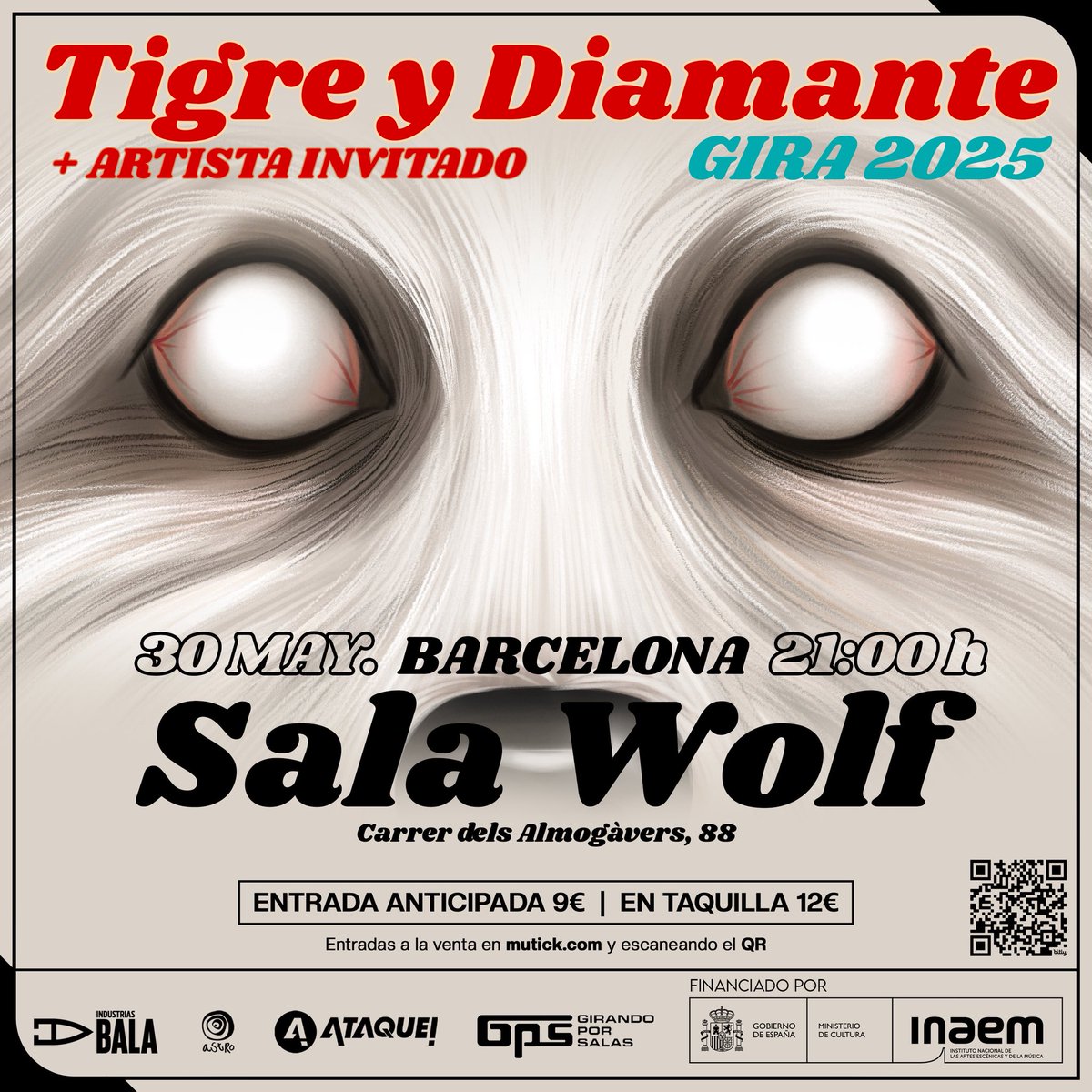 Buenos días. Tigre y Diamante continúan su gira de conciertos con ayudas #GPS15 mañana jueves en Vade musica de Sabadell y el viernes en Wolf de Barcelona.
Te gustarán si te gustan: Carolina Durante, Los Planetas y Triángulo de Amor Bizarro.
girandoporsalas.com