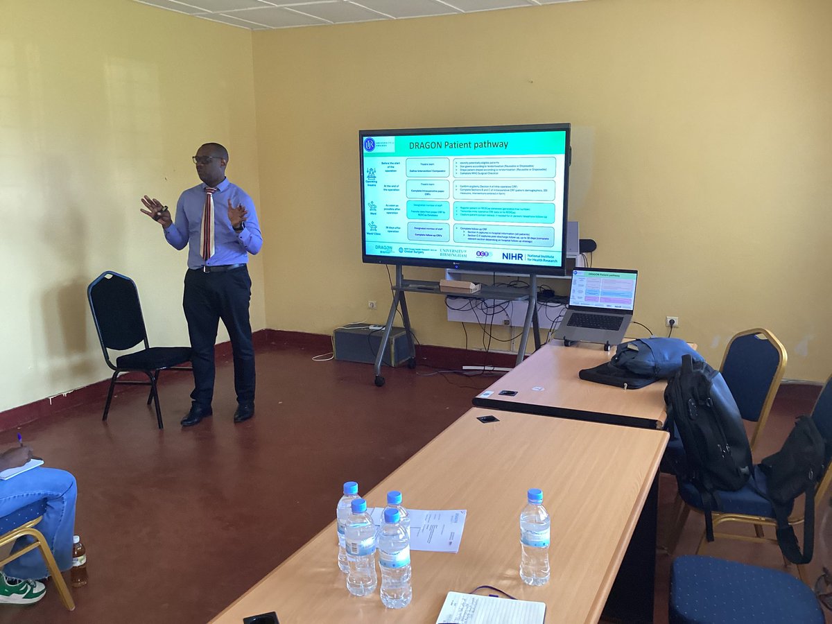 Global Surgery Research Hub Rwanda (@gsu_rwanda) on Twitter photo Part of our journey to launching DRAGON trial! We’re at <a href="/rwamaganaph/">Rwamagana LT Teaching Hospital</a> for a Site Initiation Visit as we gear up for the trial. DRAGON will be assessing reusables versus disposable drapes and gowns. For more visit: education.globalsurgeryunit.org/course/dragon
<a href="/NIHR_GSU/">NIHR Global Surgery</a> <a href="/Fostino21/">Prof. Faustin NTIRENGANYA</a> <a href="/Uni_Rwanda/">University of Rwanda</a> <a href="/ijea2000/">JC Allen Ingabire</a> Part of our journey to launching DRAGON trial! We’re at <a href="/rwamaganaph/">Rwamagana LT Teaching Hospital</a> for a Site Initiation Visit as we gear up for the trial. DRAGON will be assessing reusables versus disposable drapes and gowns. For more visit: education.globalsurgeryunit.org/course/dragon
<a href="/NIHR_GSU/">NIHR Global Surgery</a> <a href="/Fostino21/">Prof. Faustin NTIRENGANYA</a> <a href="/Uni_Rwanda/">University of Rwanda</a> <a href="/ijea2000/">JC Allen Ingabire</a>