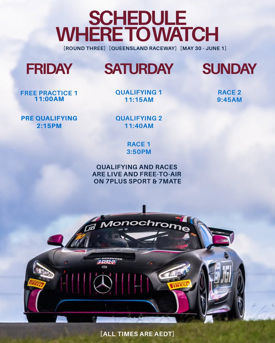 Home turf tonight, and this weekend 🏉 

We are back for another big weekend of @gt4australia and after a big weekend in NSW (up the maroons) last time out, the crew will be looking to score some big results this weekend 🤜🤛