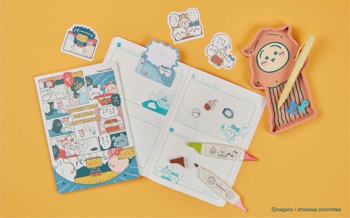 ＼新商品／

サンスター文具から
ちいかわの「コミックシーン」をテーマにした
『ステーショナリートータル第12弾』が登場✨
爽やかなカラーリングが初夏にピッタリなデザイン！

5月下旬より順次
ちいかわらんど、ちいかわマーケット
他全国の量販店・書店・文具店等にて発売🙌