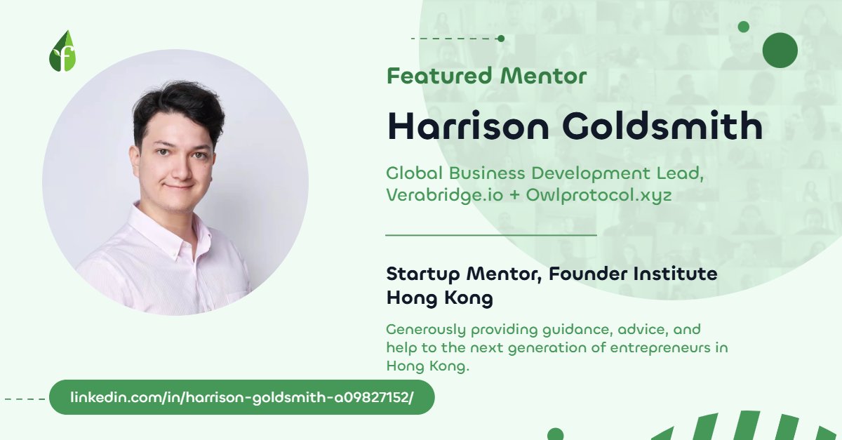 Founder Institute HK (@foundinghk) on Twitter photo We are thrilled to welcome Harrison Goldsmith <a href="/harrisongoldx/">Harrison Goldsmith</a> Lead Business Development and Marketing of Owl Protocol <a href="/owlprotocol_xyz/">OWL Protocol</a> and Vera Bridge <a href="/VeraBridge_io/">VeraBridge</a> (members of Vulcan Link <a href="/vulcanlink/">vulcan.link</a> ) at Founder Institute Web3 ASEAN <a href="/fihkweb3/">Founder Institute Web3 ASEAN</a> as Mentor.
#Web3 #HongKong We are thrilled to welcome Harrison Goldsmith <a href="/harrisongoldx/">Harrison Goldsmith</a> Lead Business Development and Marketing of Owl Protocol <a href="/owlprotocol_xyz/">OWL Protocol</a> and Vera Bridge <a href="/VeraBridge_io/">VeraBridge</a> (members of Vulcan Link <a href="/vulcanlink/">vulcan.link</a> ) at Founder Institute Web3 ASEAN <a href="/fihkweb3/">Founder Institute Web3 ASEAN</a> as Mentor.
#Web3 #HongKong