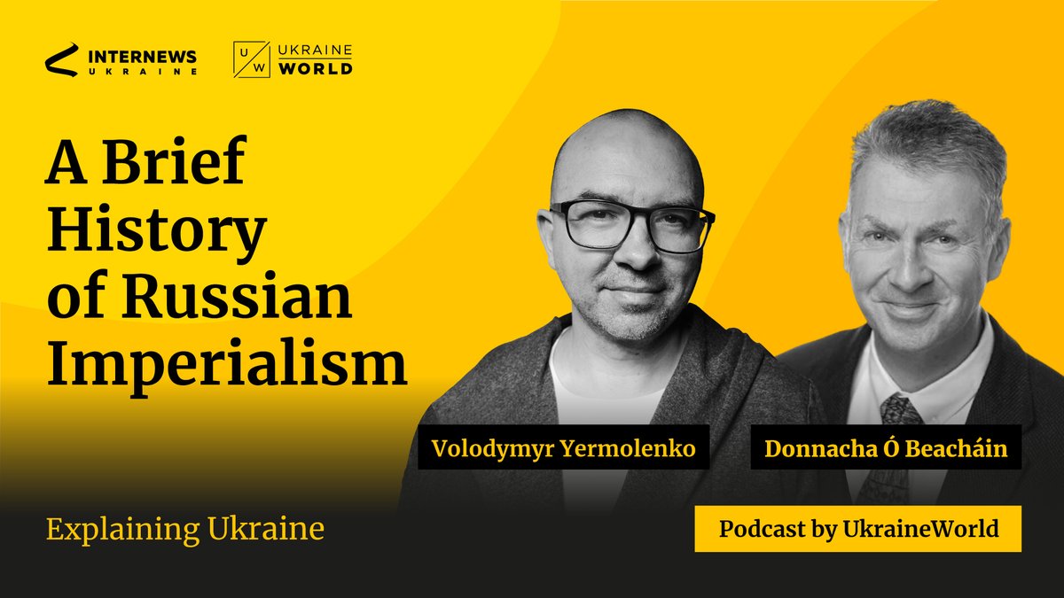yermolenko_v's tweet image. A brief history of Russian imperialism - with Irish professor Donnacha Ó Beacháin, author of a recent book "Unfinished Empire"
ukraineworld.org/en/podcasts/ep…
choose your podcast platform: li.sten.to/explaining-ukr…
support UkraineWorld: patreon.com/ukraineworld
we rely a lot on your…