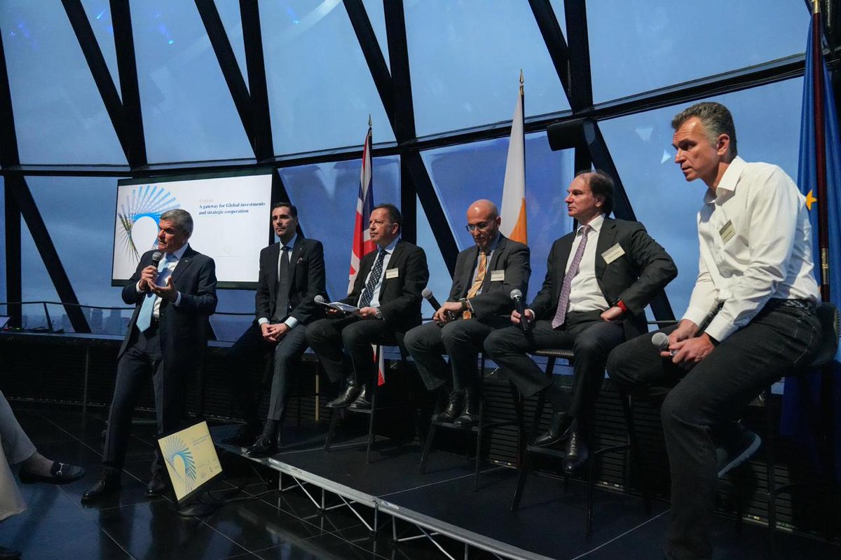 George Papanastasiou (@gepapanastasiou) on Twitter photo Εξαιρετική εκδήλωση του <a href="/InvestCyprus/">Invest Cyprus</a> στο #Λονδίνο «#Κύπρος: Πύλη για Διεθνείς #Επενδύσεις & Στρατηγική #Συνεργασία». Σε 150+ συμμετέχοντες παρουσίασα:
✅στρατηγική προσέλκυσης εταιρειών & ταλέντου
✅Κέντρο Εξυπηρέτησης #Επιχειρήσεων
✅διαγωνισμό για #ΤεχνολογικόΠάρκο Πεντακώμου Εξαιρετική εκδήλωση του <a href="/InvestCyprus/">Invest Cyprus</a> στο #Λονδίνο «#Κύπρος: Πύλη για Διεθνείς #Επενδύσεις & Στρατηγική #Συνεργασία». Σε 150+ συμμετέχοντες παρουσίασα:
✅στρατηγική προσέλκυσης εταιρειών & ταλέντου
✅Κέντρο Εξυπηρέτησης #Επιχειρήσεων
✅διαγωνισμό για #ΤεχνολογικόΠάρκο Πεντακώμου