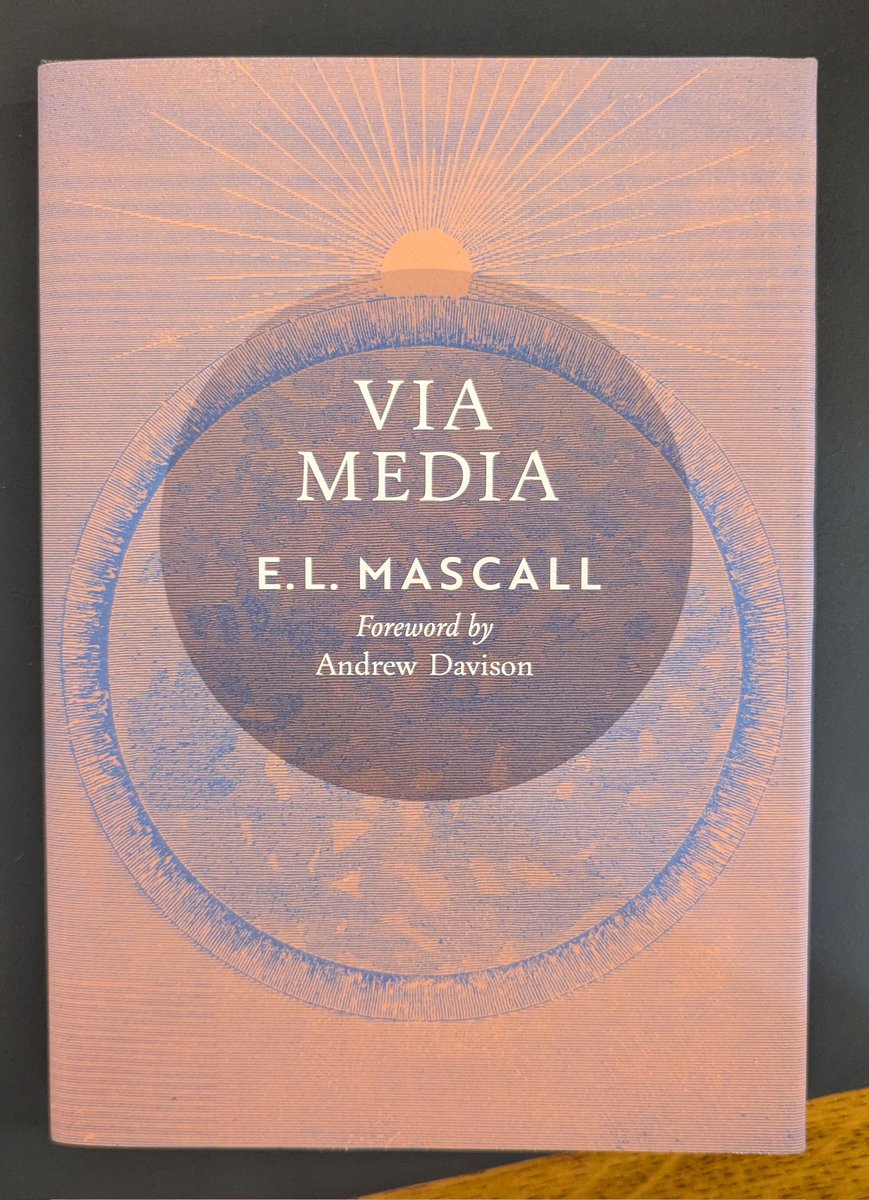 Andrew Davison (@ap_davison) on Twitter photo It has long been an ambition of mine to see my favourite book by Eric Mascall republished – the greatest of Anglican Thomists – his short systematic theology 'Via Media'. I am delighted that <a href="/AngelicoPress/">Angelico Press</a> has not only done that but also invited me to write foreword. It has long been an ambition of mine to see my favourite book by Eric Mascall republished – the greatest of Anglican Thomists – his short systematic theology 'Via Media'. I am delighted that <a href="/AngelicoPress/">Angelico Press</a> has not only done that but also invited me to write foreword.