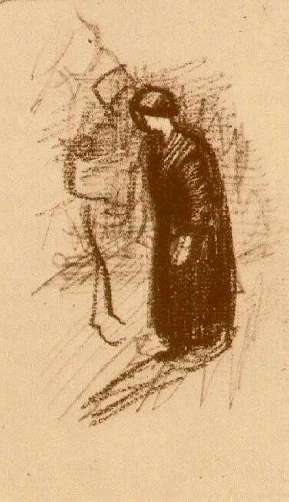 ArtstorePL's tweet photo. Vincent Van Gogh  
Woman in Dark Dress Walking  
1886
---
#VincentVanGogh #oiloncanvas #1886art https://t.co/xQIRQRNCGO