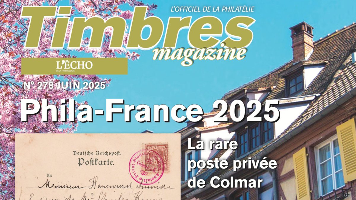 [Timbres Magazine] De la lecture pour ce long week-end avec Timbres Magazine !
Gros dossier sur l'actualité philatélique - Phila-France 2025 à #Colmar - mais aussi un focus sur la <a href="/CroixRouge/">Croix-Rouge fr</a>, la Polynésie ou l'histoire du pilote Joseph Thoret ✈️ ! Bonne lecture ! #yvertettellier