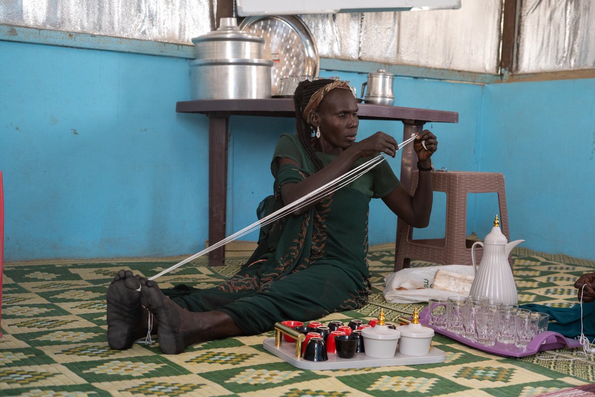 _UnfpaSudan's tweet image. In Kosti, White Nile, women and girls affected by war gather in a safe space where they receive awareness sessions, psychosocial support, and vocational training. The center plays a vital role in empowering them to heal and rebuild their lives.
Funded by @eu_echo #ForSudan