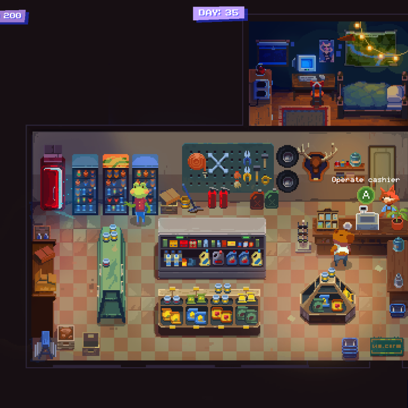 alawarteam's tweet photo. Welcome to The Last Gas Station, where cozy management meets creeping dread.

Customize your store, serve unique customers, and uncover the mystery of the previous owner's disappearance.