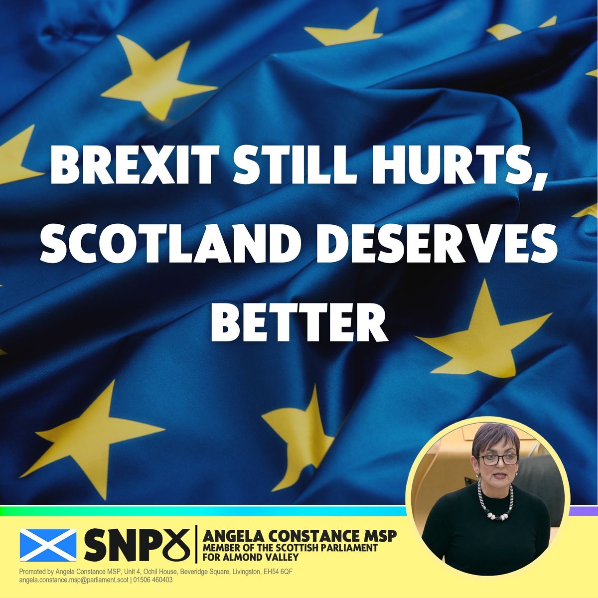 No deal can undo the full damage caused by Brexit. 

Scotland didn’t vote for Brexit – and our industries, communities and young people have paid the price. 

Our best future is as an independent country within the EU. <a href="/theSNP/">The SNP</a>
