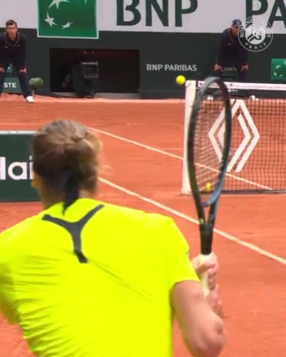 Grazing off the side of the post #ShotoftheTournament #zverev