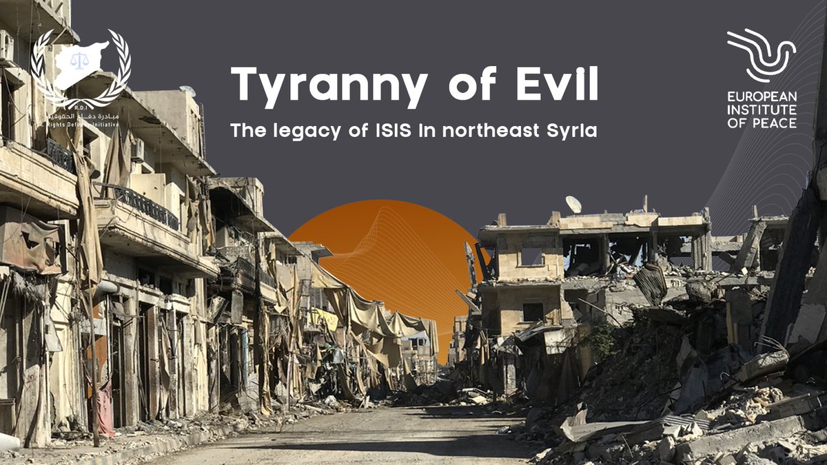 European Institute of Peace (EIP) (@eurpeace) on Twitter photo The Institute & <a href="/RdiDefense/">Rights Defense Initiative(RDI)</a> launched a report on the impact of ISIS in northeast Syria, with insights from 500+ people from Kobane, Hasakeh, Manbij, Tabqa, Raqqa and Deir Ezzor, and highlighting effects on education, gender, mental health and the economy: bit.ly/3Z59yy7 The Institute & <a href="/RdiDefense/">Rights Defense Initiative(RDI)</a> launched a report on the impact of ISIS in northeast Syria, with insights from 500+ people from Kobane, Hasakeh, Manbij, Tabqa, Raqqa and Deir Ezzor, and highlighting effects on education, gender, mental health and the economy: bit.ly/3Z59yy7