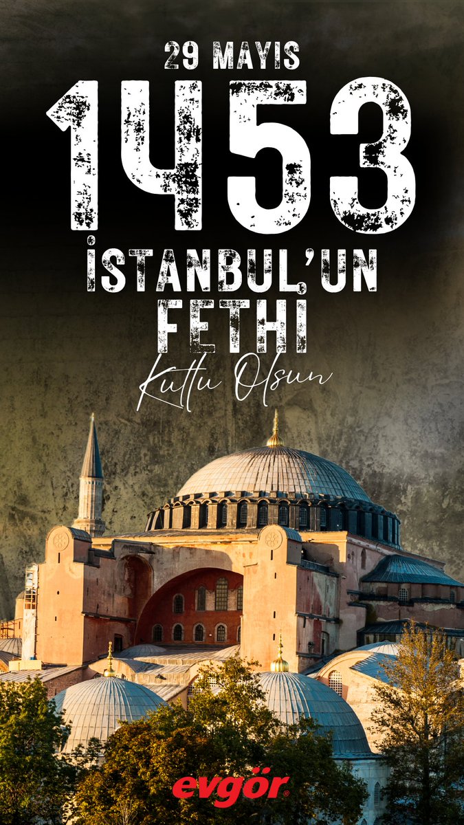 Medeniyet tarihine yön veren büyük bir zaferin, İstanbul’un Fethi’nin 572. yıl dönümünü gurur ve coşkuyla kutluyoruz. 🇹🇷

572 yıldır ayakta kalan bu büyük mirasın ışığında, ülkemizin birlik ve beraberlik içinde daha güçlü yarınlara ulaşmasını temenni ederiz. 🍀