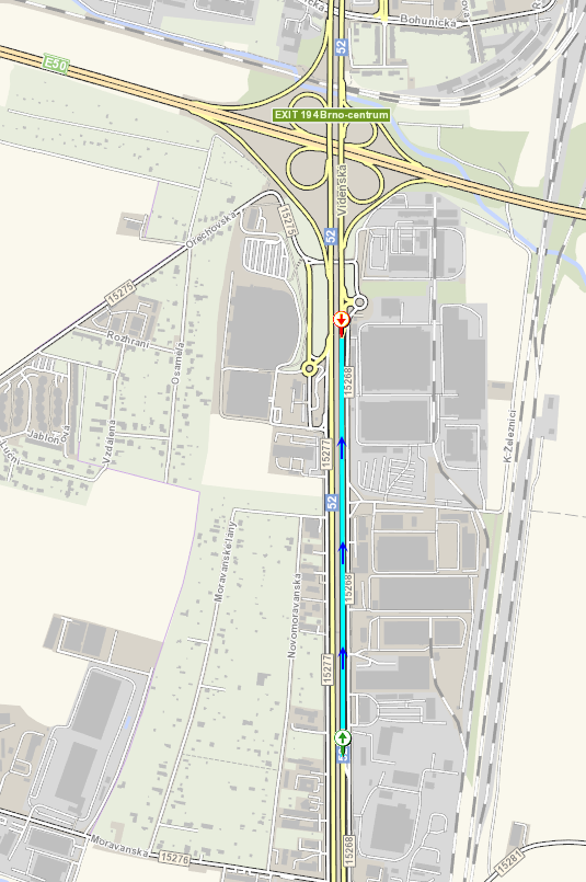 Údržba vodorovného dopravního značení si dnes vyžádá večerní dopravní omezení na silnici I/52 v ulici Vídeňská v Brně. V čase od 20:00 do cca půlnoci bude nutné uzavřít pravý jízdní pruh. Projíždějte opatrně.