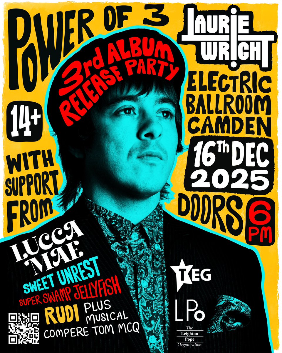 Laurie Wright (@lauriewright4) on Twitter photo ๐ฃ ELECTRIC BALLROOM! 16/12/25! ๐ซ Presale Thurs @ 10am via story (general sale Fri 10am)! ๐ซ Early Bird ยฃ15 for a LTD time only! (GA ยฃ20) ๐.
lauriewright.co.uk
๐ถ Support from <a href="/Lucca_Mae/">Lucca Mae</a> , <a href="/sweetunrestband/">Sweet Unrest</a> , <a href="/superswampjell1/">superswampjellyfish</a>, Rudi & Musical compere Tom Mcq ๐ถ ๐ฃ ELECTRIC BALLROOM! 16/12/25! ๐ซ Presale Thurs @ 10am via story (general sale Fri 10am)! ๐ซ Early Bird ยฃ15 for a LTD time only! (GA ยฃ20) ๐.
lauriewright.co.uk
๐ถ Support from <a href="/Lucca_Mae/">Lucca Mae</a> , <a href="/sweetunrestband/">Sweet Unrest</a> , <a href="/superswampjell1/">superswampjellyfish</a>, Rudi & Musical compere Tom Mcq ๐ถ