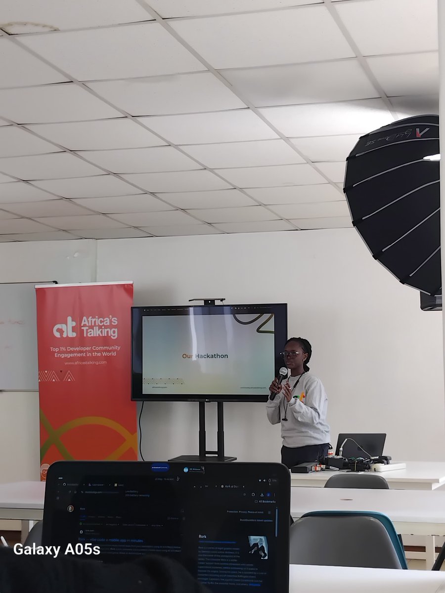 Today's <a href="/ATWomenInTech/">ATWIT</a>  hackathon is quite interesting - Space and Aerospace solutions.. Ongoing intro to <a href="/Africastalking/">Africa's Talking</a>'s products. 

#BuildWithAT
#WeLoveNerds