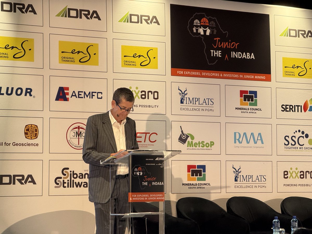 ENSlaw's tweet image. We’re back for Day 2 of #JuniorIndaba2025. 

Today’s focus: critical minerals, sustainable mining and unlocking investment in junior mining across Africa. Stay tuned for updates throughout the day.