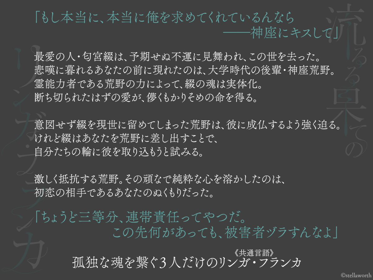 ▽┄▴▿▴┄▽° あらすじ °△┄▿▴▿┄△° 「流るる果てのリンガ 