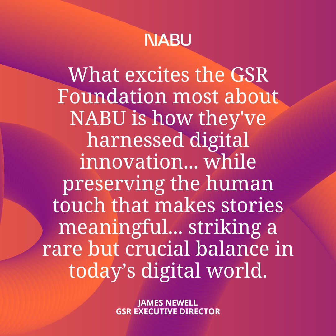 NABU (@nabu_global) on Twitter photo We’re honored to have <a href="/foundation_gsr/">GSR Foundation</a> 's support in making the NABU platform more inclusive for children worldwide.
“What excites the GSR Foundation most about NABU is how they've harnessed digital innovation while maintaining the human touch…” – James Newell
#ReadWithNABU We’re honored to have <a href="/foundation_gsr/">GSR Foundation</a> 's support in making the NABU platform more inclusive for children worldwide.
“What excites the GSR Foundation most about NABU is how they've harnessed digital innovation while maintaining the human touch…” – James Newell
#ReadWithNABU