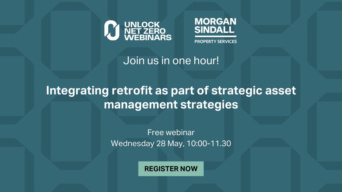 Unlock Net Zero (@unlocknetzero) on Twitter photo 1 hour to go!
Speakers from <a href="/CityWestminster/">Westminster City Council</a>, Morgan Sindall Property Services and Amplius join us live at 10am discussing retrofit as part of asset management strategies. Join here: workcast.com/register?cpak=…
#UnlockNetZero #NetZero #Retrofit #Housing #Sustainability #HousingCPD 1 hour to go!
Speakers from <a href="/CityWestminster/">Westminster City Council</a>, Morgan Sindall Property Services and Amplius join us live at 10am discussing retrofit as part of asset management strategies. Join here: workcast.com/register?cpak=…
#UnlockNetZero #NetZero #Retrofit #Housing #Sustainability #HousingCPD
