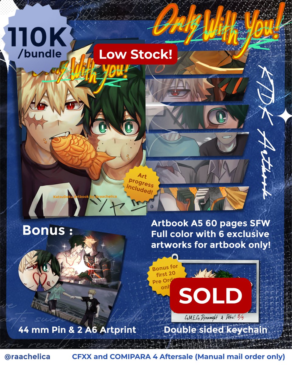 raachelica's tweet photo. [❤ &amp; 🔄are appreciated ]
Aftersale #CFXX and #comipara4 MANUAL mail order only!  

📅28 Mei -  12 Juni 2025
📍 Yogyakarta, INA
🌐 GO please DM first
Fandom : #MHA #bkdk #Reverse1999 #JJBA #evangelion  &amp; #BocchiTheRock 

🔗: https://t.co/N97nBWDUul

(1/4) https://t.co/Oy7vGAPetY