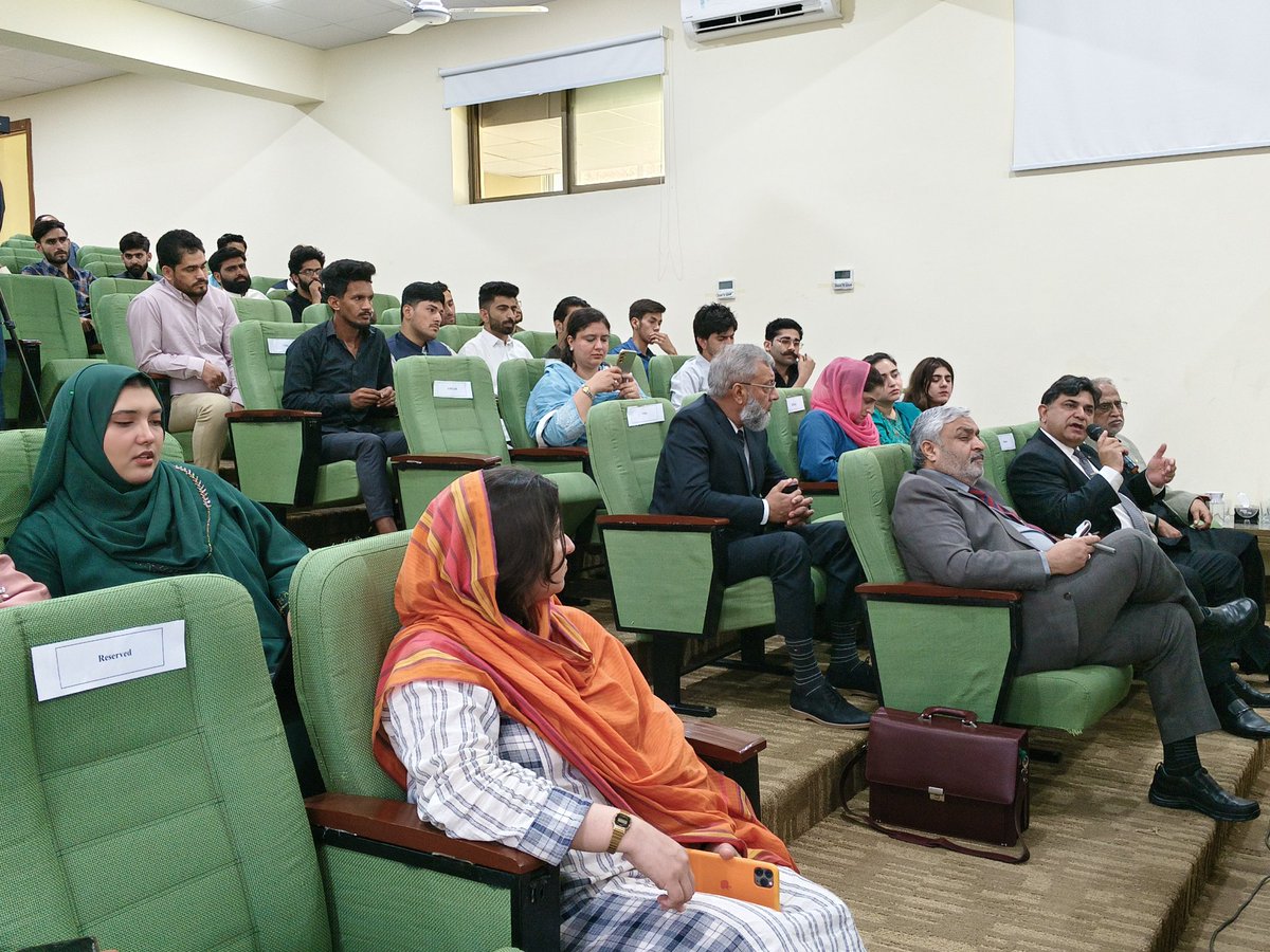 RimshaM62719126's tweet photo. Commemorating 27th Anniversary of Youm-e-Takbeer|
♦️JOINT SEMINAR with
National Institute of Maritime Affairs - NIMA ♦️
? Question answer session is going on ?@AsmaKhawaja5
#NuclearThreshold #FalseFlagOps #StrategicRisks #IOR #CISSAJK
#StrategicStability #YoumETakbeer #CISSAJK https://t.co/RhxR7t3CIF