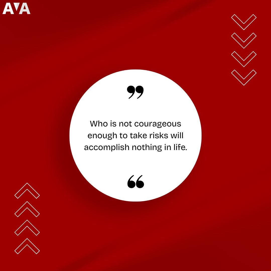 🔥 من لا يملك الشجاعة لخوض المخاطر، لن يحقق شيئًا في حياته.
#شجاعة #نجاح #AVA