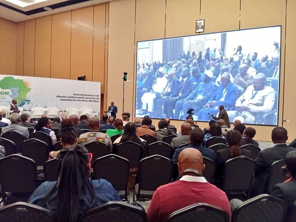 AWFbroadcast's tweet image. #PANAFCON3: @AfDB_Group and African Water Facility dialogue with ministers for #water and #sanitation in #Africa. The conversation will inform the development of the Bank's Water Supply & Sanitation Action Plan for 2026-2030 and African Water Facility Strategy for the same period