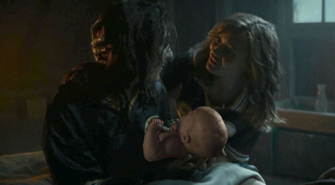woke up, shackled to my bed by the wrists and ankles and sedated after shauna hallucinated jackie at the birth rather than jeff, the literal father. i feel sick they were so in love