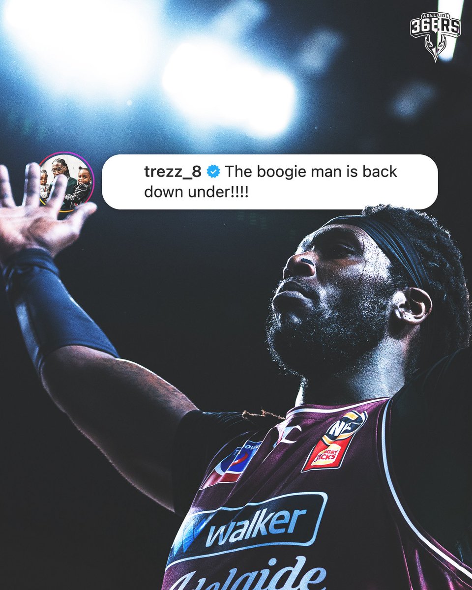 Adelaide36ers's tweet photo. You know we had to do it 🤷 @monstatrezz 

#WeAreSixers https://t.co/FhVsDa8rK5