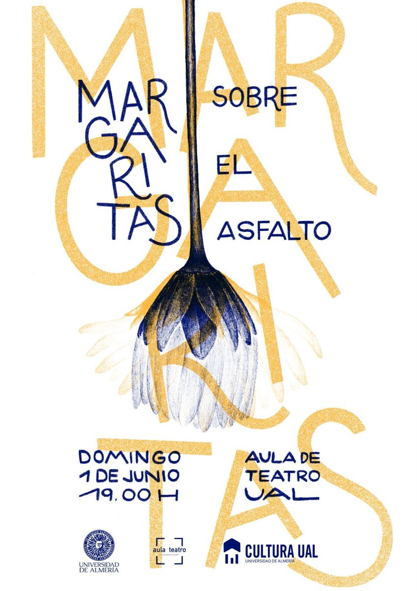 🎭 El Aula de Teatro de la #UAL presenta ‘Margaritas sobre el asfalto’ 🌸 Una obra que explora la tragedia y el dolor de la pérdida. ¡No te pierdas este estreno el 1/06 en el Paraninfo! Entradas casi agotadas. 🎟️
🔊 Info 👉 bit.ly/44Z3U4w
#SoyUAL #TeatroUAL #UALescultura