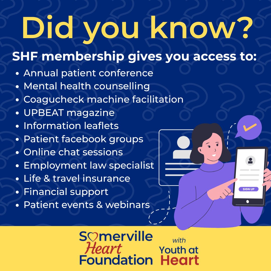 DID YOU KNOW? Our members have access to all our information and support, with free membership available if needed. If you can afford to contribute, please consider a paid option to help keep access open for everyone.
Go to sfhearts.org.uk/sign-up for more information.