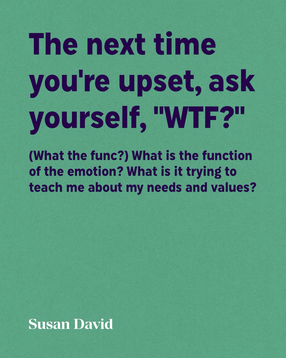 Sadness often signals that you are in need of support. Guilt might point to an action that wasn’t aligned with who you want to be. Anger may be telling you that your values are being threatened.