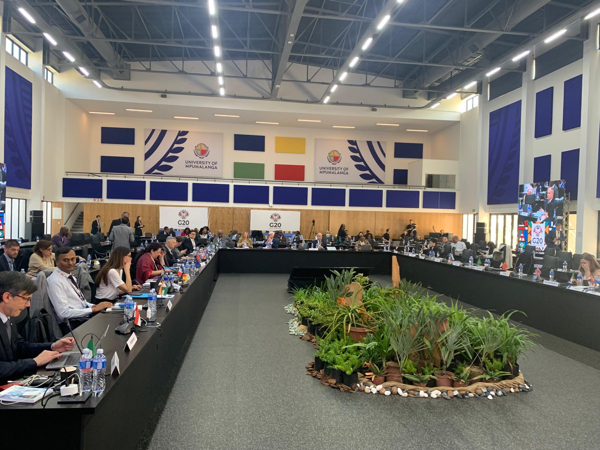 IndiaDST's tweet photo. Indian delegation actively participated in #G20 2nd RIWG Meeting at Mbombela, Mpumalanga province (South Africa) &amp; undertook negotiations during discussions pertaining to different Priority Areas &amp; outcome deliverables in context of Draft Research Ministerial Tshwane Declaration. https://t.co/a2azlQAfga