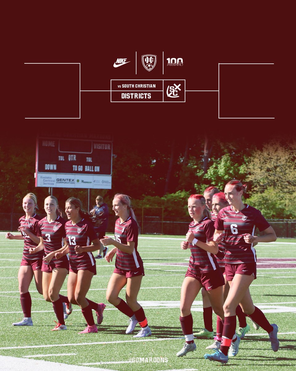 Districts
⚽️ vs South Christian
🕗 7:00pm
#GoMaroons