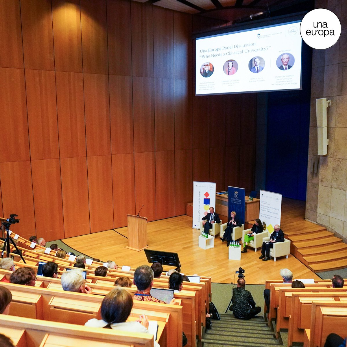 Una_Europa (@una_europa) on Twitter photo 🧠"Education is the best weapon against ignorance & fear." – Polish philosopher
At the General Assembly our <a href="/JagiellonskiUni/">Uniwersytet Jagielloński</a> hosts asked us to step into the future with two panels:
🏛️Who Needs a Classical University?
🔮#UnaEuropaTalk | Futurological Reflection on Universities 🧠"Education is the best weapon against ignorance & fear." – Polish philosopher
At the General Assembly our <a href="/JagiellonskiUni/">Uniwersytet Jagielloński</a> hosts asked us to step into the future with two panels:
🏛️Who Needs a Classical University?
🔮#UnaEuropaTalk | Futurological Reflection on Universities