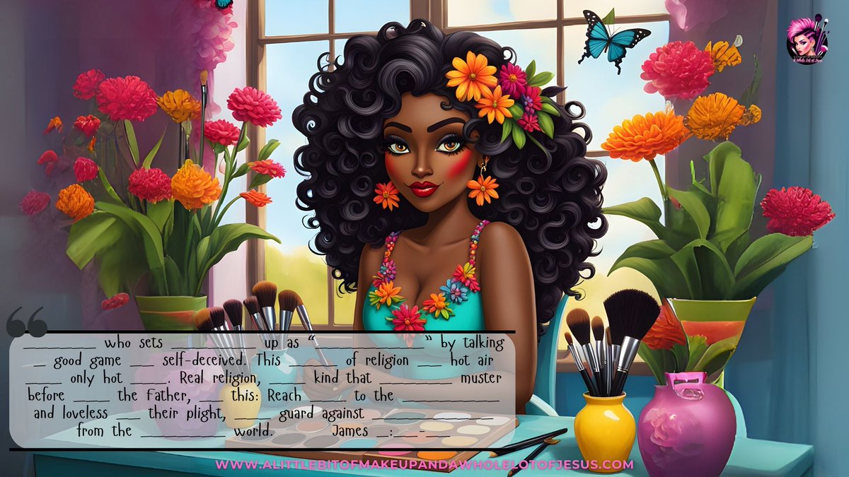 WendyMerritt's tweet image. How’s your verse going this week? 💭
Grab your fill-in-the-blank graphics + stay on track with James 1:26-27 💖
FREE Color Me James eBook for YouTube Insiders!
#BibleChallenge #ColorMeJames #FaithTools #VerseOfTheWeek #WomenOfFaith #BibleMemory rfr.bz/te4f8cb