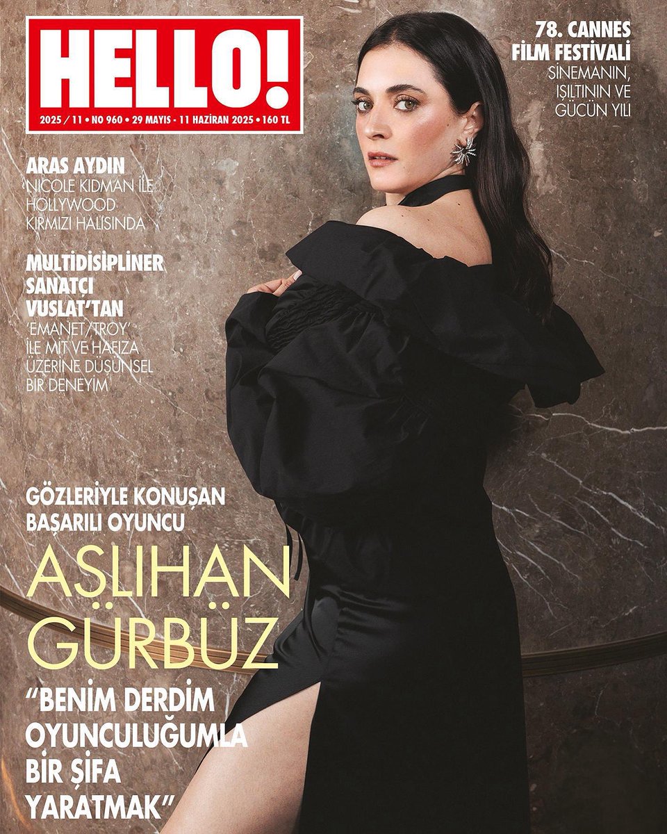 Aslıhan Gürbüz, Hello! dergisinin yeni sayısının kapağında.