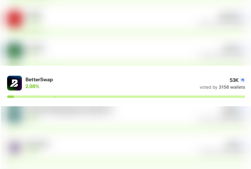 A vote for BetterSwap is a vote for the community. We reward 100% of our weekly allocation directly to the amazing community members who add liquidity to the B3TR/VET pair on BetterSwap.

More votes =&gt; More rewards 🆙🆙🆙

#Pool2Earn #DeFi