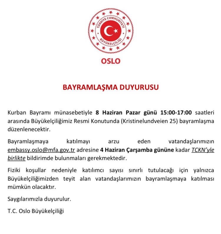 Türkiye in Norway (@tc_oslobe) on Twitter photo 