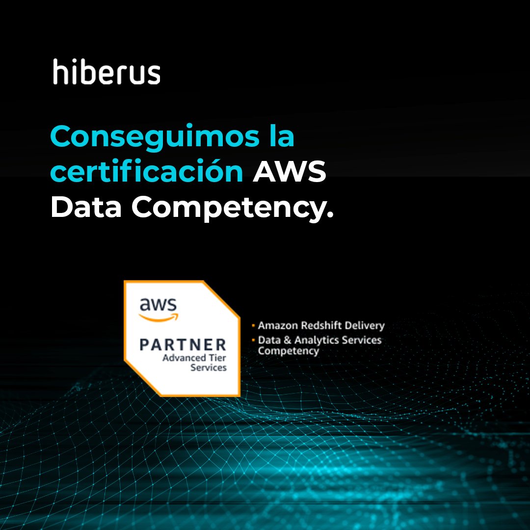 Hiberus's tweet photo. 🏅 ¡hiberus obtiene la AWS Data Competency!

Tras más de 12 años como partners de AWS, hemos sido reconocidos con la AWS Data Competency, una de las especializaciones más exigentes de Amazon Web Services.

¿Quieres saber más? https://t.co/pQBH7UrKG0 https://t.co/TWqpsAM1Wz