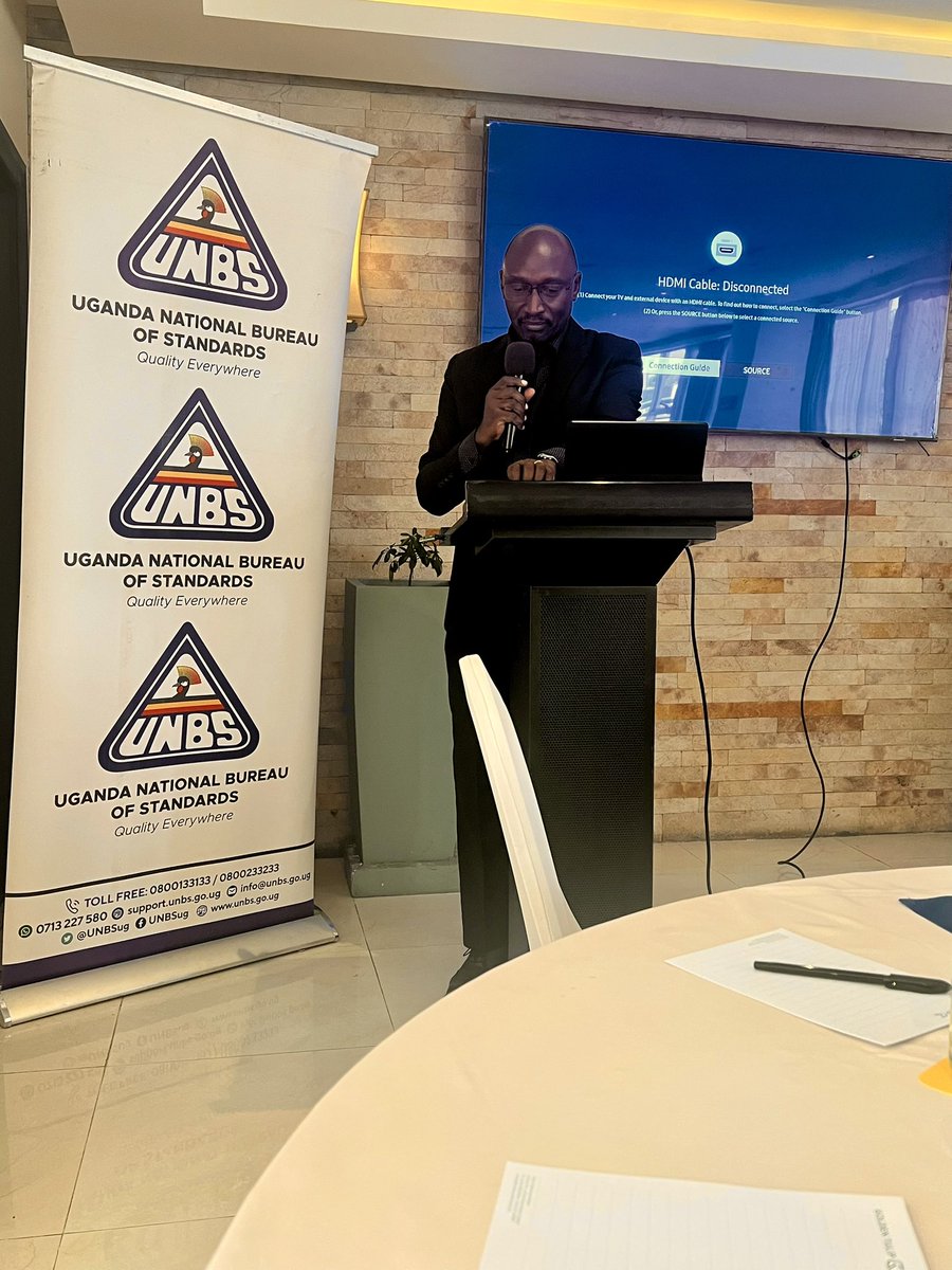 UNBSug's tweet image. *#HappeningNow*

The Uganda National Bureau of Standards (UNBS), in partnership with the Food and Agriculture Organization of the United Nations (FAO-UN) in Uganda @FAOUganda , has convened a stakeholder consultative meeting for the wood industry at Golden Tulip Hotel. 

Mr.…